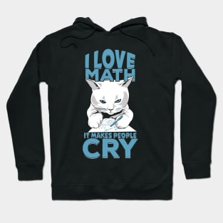 Funny Mathematics Cat Math Mathematician Gift Hoodie